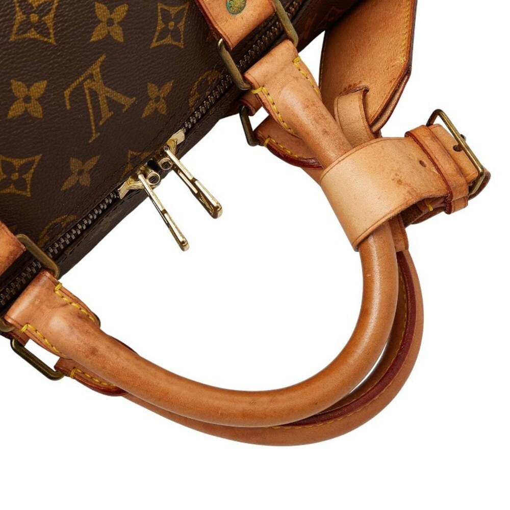 LOUIS VUITTON Brown Monogram Leather Shoulder Bag - Picture 9 of 14